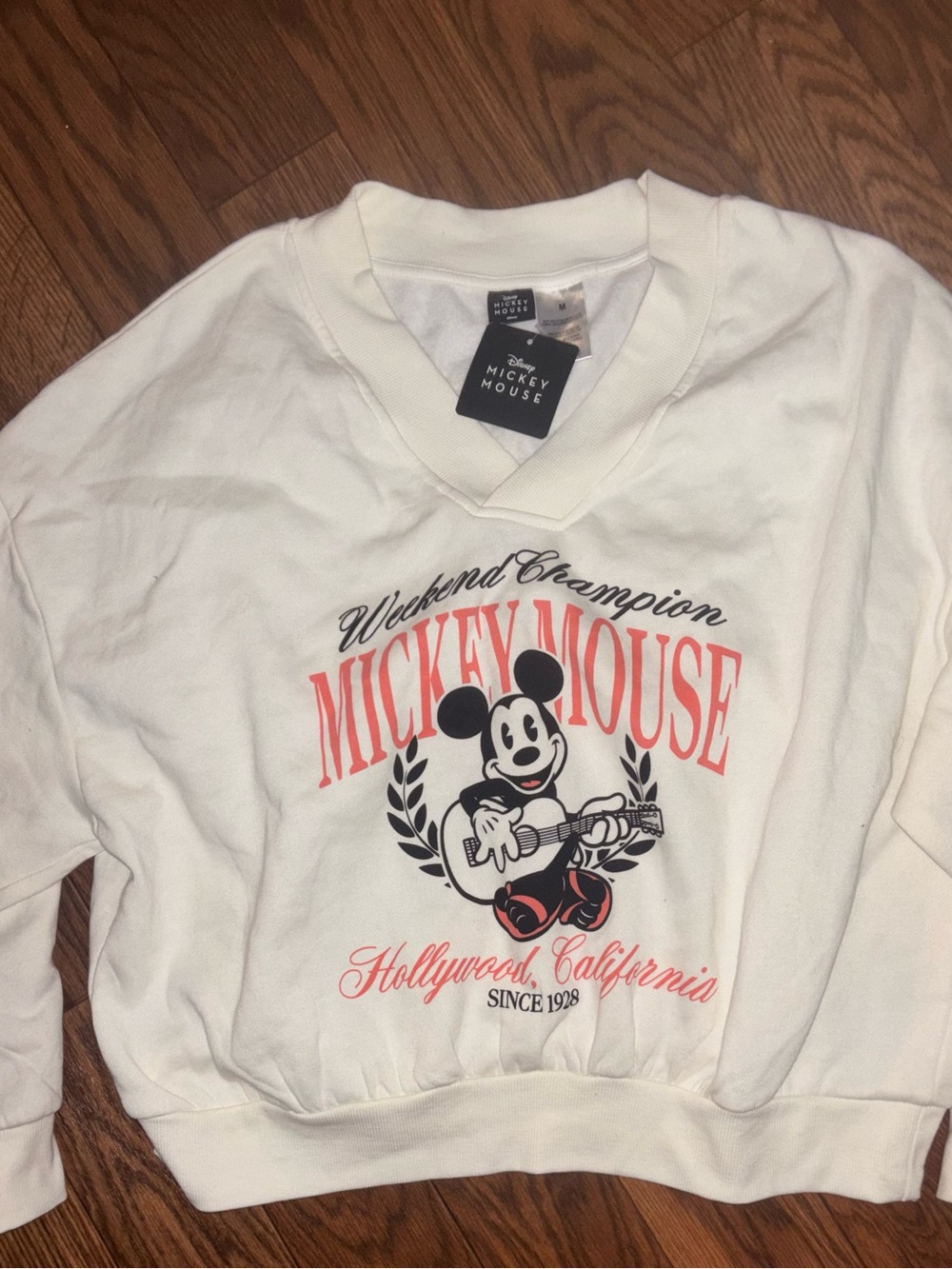 Mickey Mouse Weekend Champions Sweatshirt size medium size  new with tags